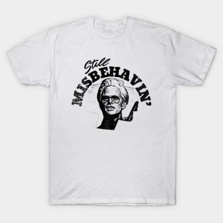 Misbehavin' Baby Billy Freeman Retro Black Sketch Design T-Shirt